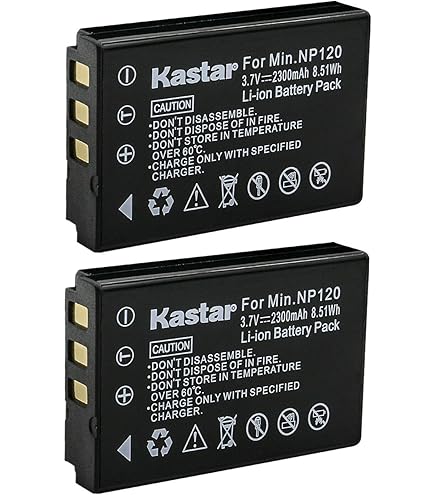 Amazon.com : Kastar 2-Pack Q120 Rechargeable Lithium-ion Battery