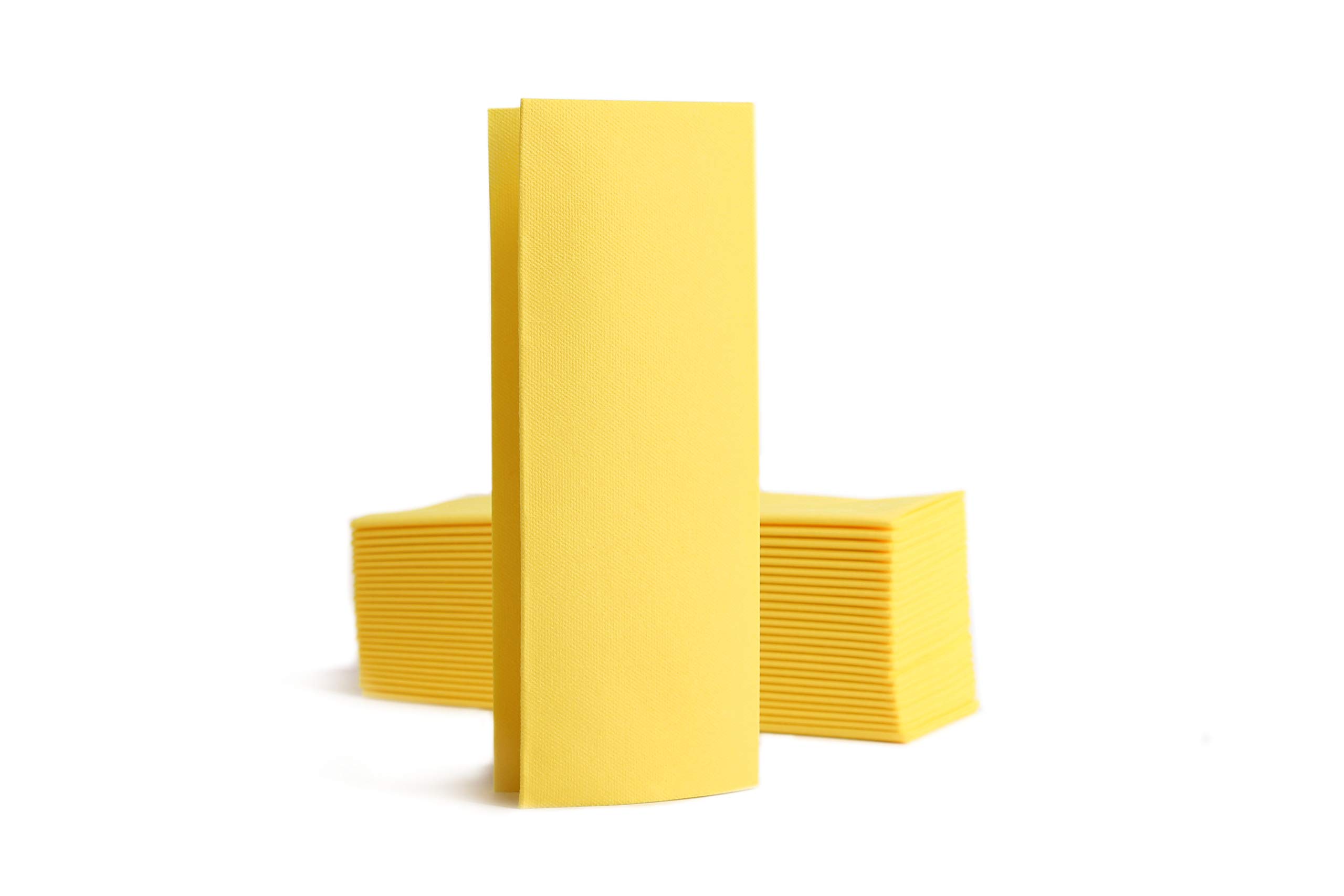 Alvotex CHIC Airlaid 50 Napkins, 1/8 Fold Fabric-Like, Disposable Napkin, 32 x 40 cm, Yellow