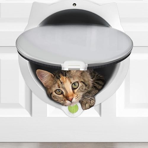 LYNX Cat Door for Pets – Way Locking Cat Flap for Interior