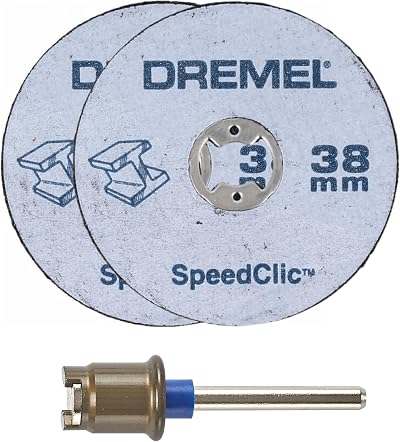 Dremel EZ SpeedClic SC406 Metal Cutting Wheel 2-Pack 38 mm Diameter
