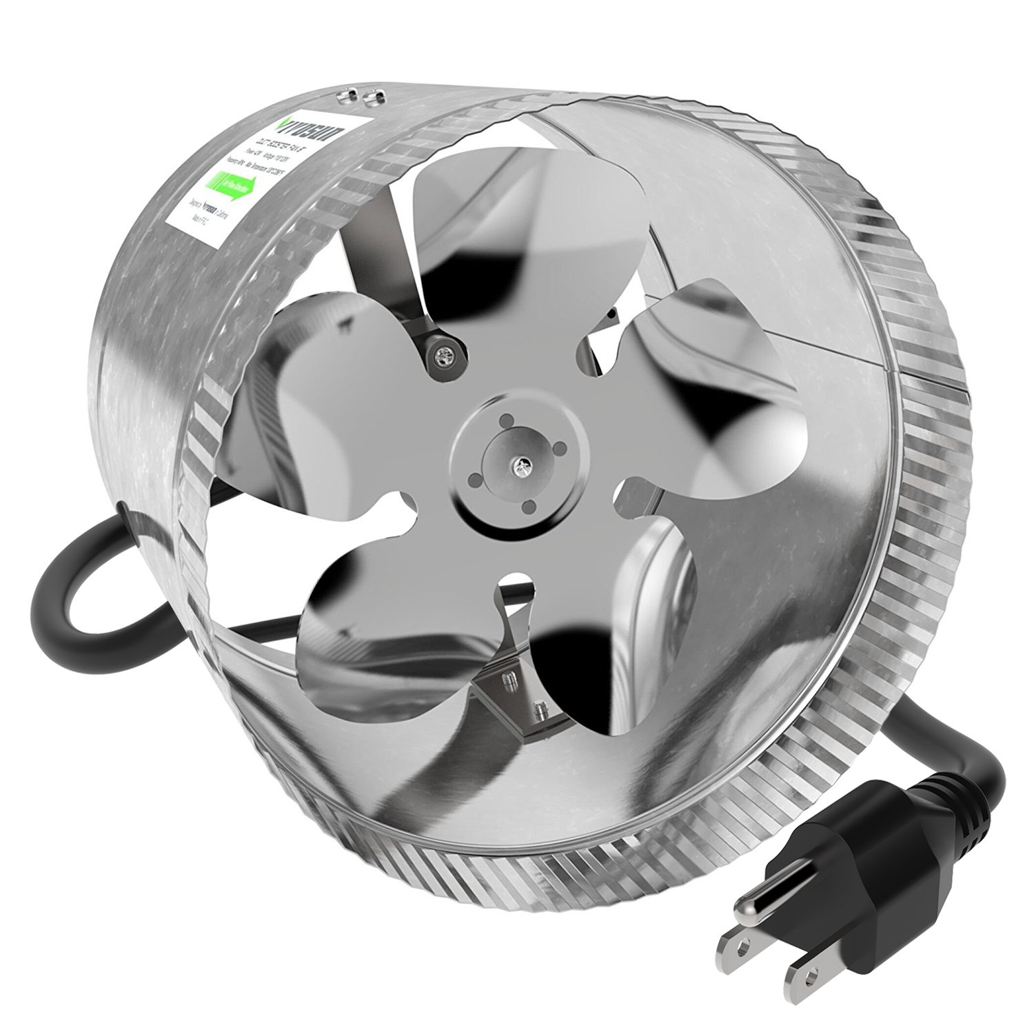 VIVOSUN 8 inch Inline Duct Booster Fan 420 CFM, Low Noise Extra Long 5.