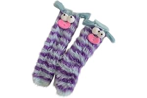 TFTSR Crazy Funny Fuzzy Silly Socks for Kids Women,Girls Fluffy Slipper Novelty Fun Socks,Boy Men Cute Cozy Soft Animal Socks