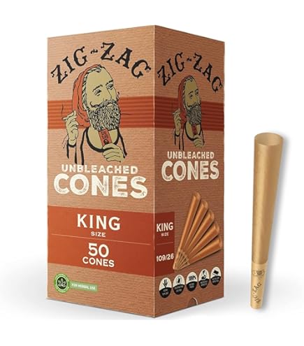 Amazon.com: ZIG-ZAG Pre Rolled Cones 1 1/4 Size (50 Pack