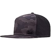 melin Trenches Icon Hydro, Performance Snapback Hat, Water-Resistant Flat Bill Caps for Men & Women, Golf, Running or Workout