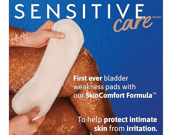 TENA INTIMATES EXTRA COVERAGE ULTRA THIN LIGHT BLADDER LEAKAGE PAD FOR WOMEN, LIGHT ABSORBENCY, LONG LENGTH, 6 PACK – 144 TOTAL