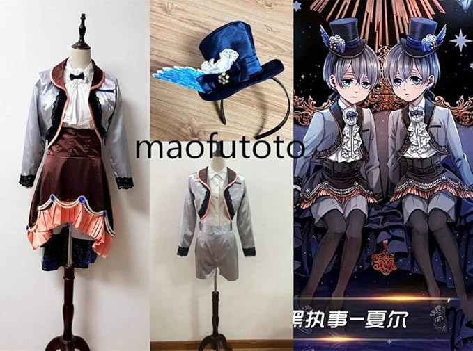 Amazon 黒執事 シエル ファントムハイヴ コスプレ衣装 全セット コスプレ 仮装 通販