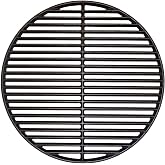 Shengyongh CC69991 (1-Pack) 18 3/16" Cast Iron Cooking Grate for Big Green Egg Grill for Kamado Joe KJ-HCICG Classic Joe KJ-23RHC Vision Grill VGKSS-CC2, B-11N1A1-Y2A