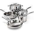 Tramontina Tri-Ply Clad Stainless Steel 9-Piece Cookware Set with Lids, Pots and Pans Kitchen Set, Induction-Ready, Dishwasher-Safe, NSF-Certified