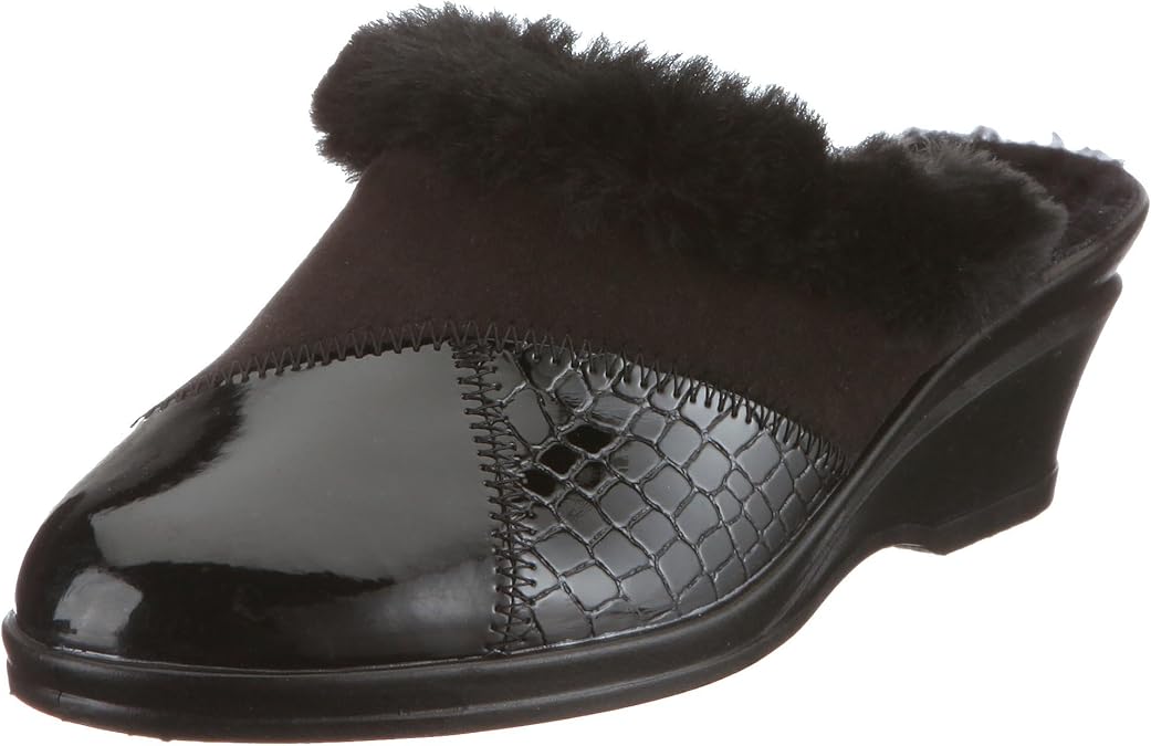 Rohde Halden, 238090, Women's Open Back Slippers, Black (90), 7.5 UK (41 EU) Amazon.co.uk