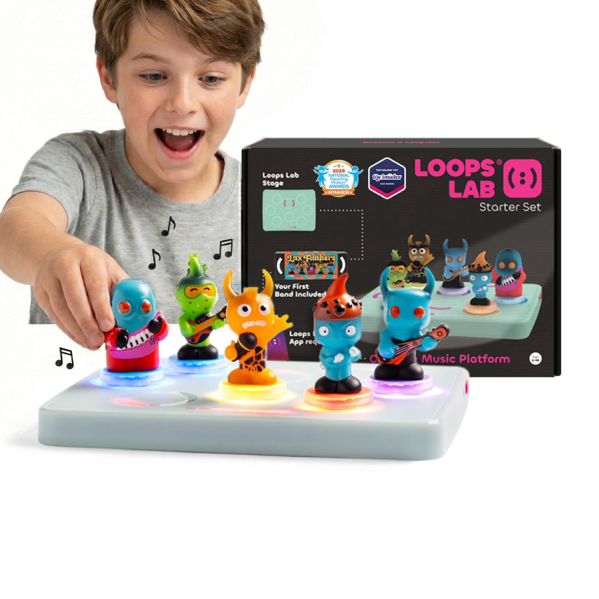 Photo 1 of LOOPS Lab's Starter DJ Set – Mix, Create Music with Collectible Band Figurines