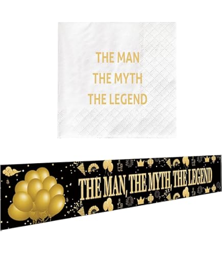The Man The Myth The Legend Banner, Pre-Strung, No Assembly