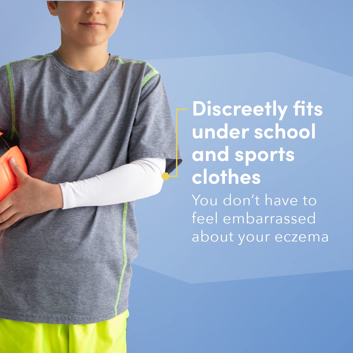 Wrap-E-Soothe Eczema Clothing for Kids - Arm and Leg Sleeves for Girls and Boys - Itch Relief, Ultra-Soft, and Eco-Friendly (Small 5-7 in)