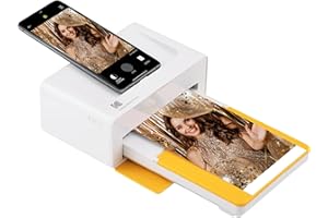KODAK Dock Plus 4PASS Instant Photo Printer (4x6 inches) + 10 Sheets
