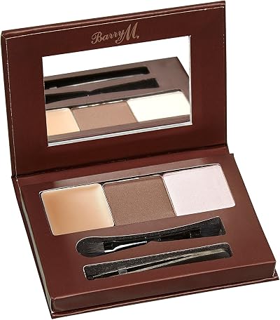 Barry M Cosmetics Brow Kit Medium 3-Step Shaping Defining Highlighting Tool