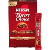 NESCAF&Eacute; Taster's Choice House Blend Instant Coffee, 6 Packets | Light-medium roast House Blend instant coffee single-serve packets; 1 box, 6 packets