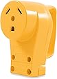 Camco 55343 30 AMP Female Replacement Receptacle , Yellow