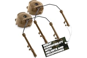 TESORRIO Peltor Comtac I & II Arc Rail Adapter - Shooting Ear Protection Helmet Adapter for Tactical Headset