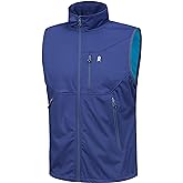 Little Donkey Andy Men's Lightweight Softshell Vest Windproof Sleeveless Jacket for Travel Hiking Running Golf