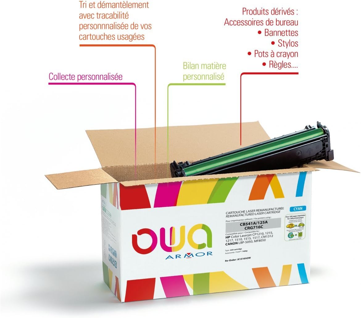 Armor CF321 A Laser Toner Cartridge Compatible with HP Colour Laserjet Remanufactured Cyan Toner