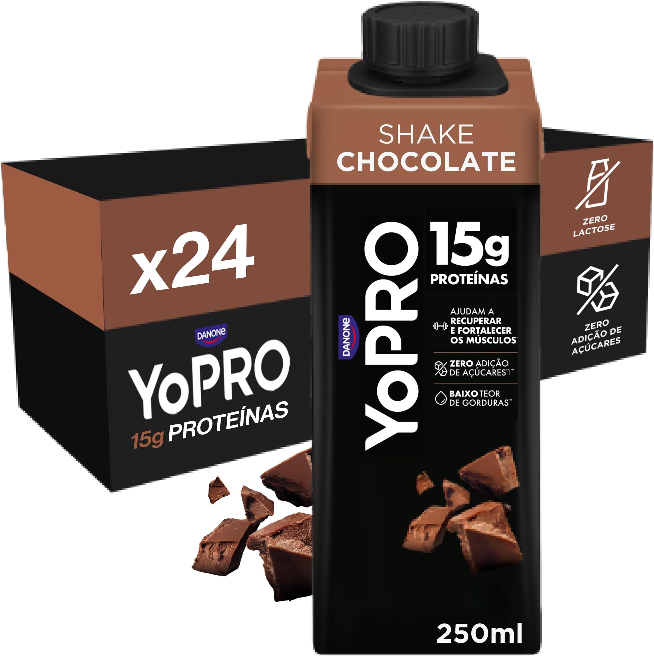 Bebida Proteica YoPRO Chocolate 15g 250ml - 24un