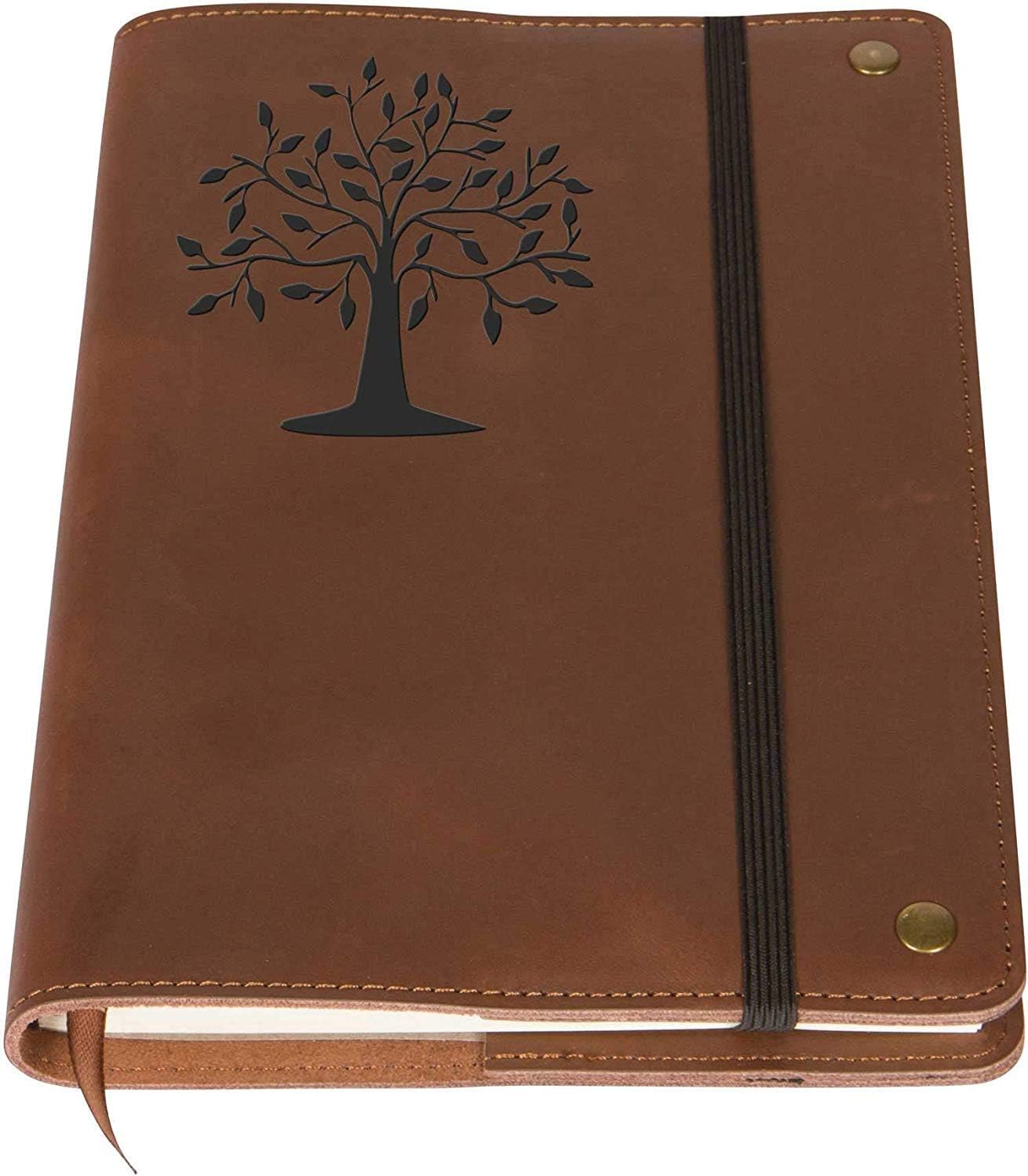The Tree Of Life - Real Leather Journal Notebook, 6 x 9 Inch, 200 Lined Pages Travel Personal Diary, Quality College Ruled Notebooks and Journals To Write In for Men and Women from The Amazing Office