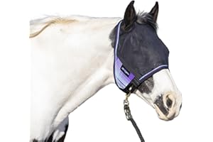 KENSINGTON PROTECTIVE PRODUCTS Kensington 90% UV Fly Mask CatchMask UViator - Without Ears & Forelock Freedom Web Trim Size: L-Avg Color: 2017 - Lavender Mint