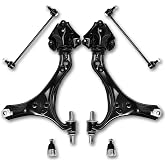 Amqiyvel 6Pcs Front Lower Control Arm, Sway Bar Link &amp; Ball Joint Kit Compatible with 2013-2017 Honda Accord, 2016-2020 Acura TLX, Replaces K642509 K642517 K750650 K750651 K500315