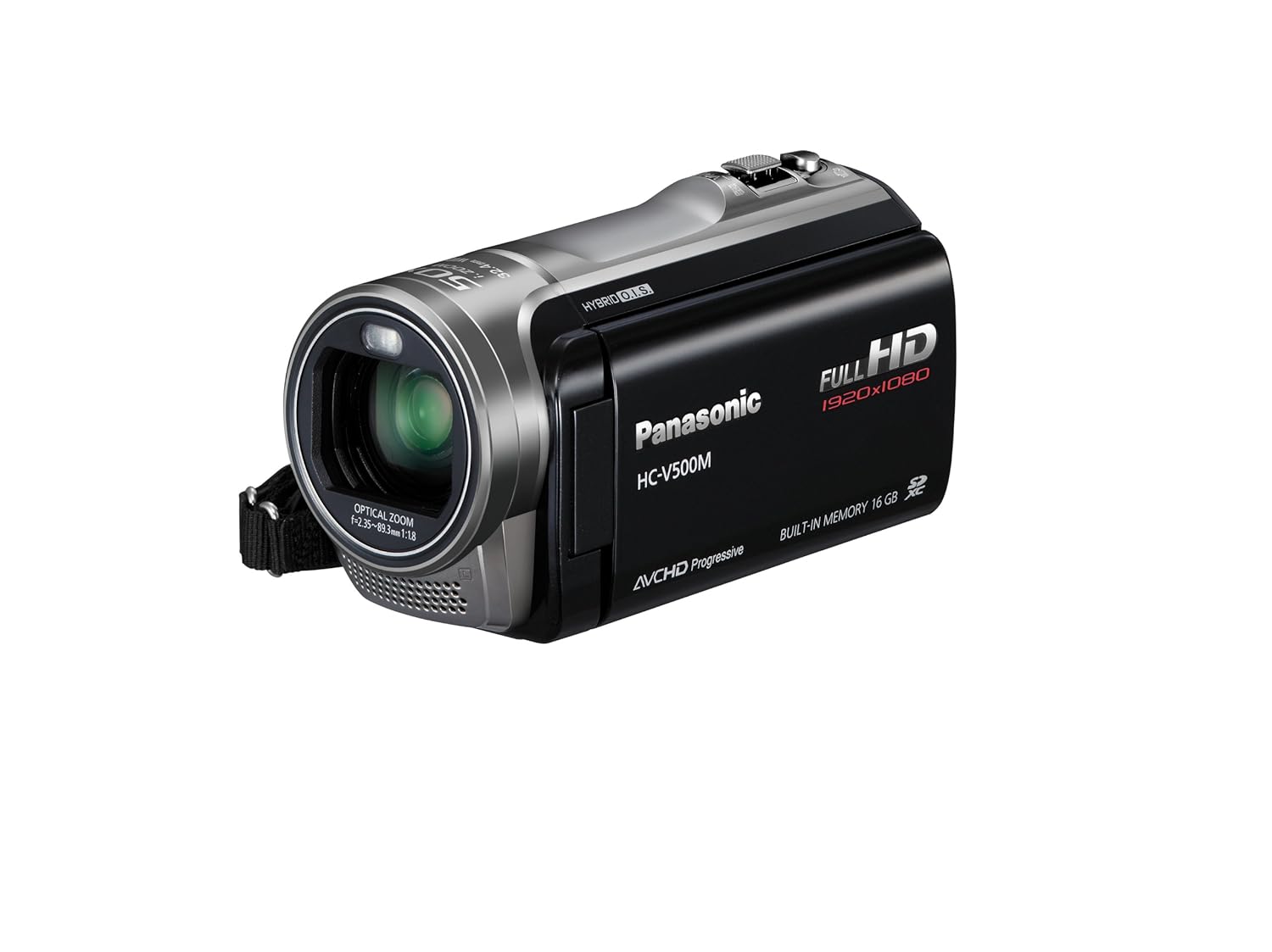 Amazon.com : Panasonic HC-V500M Full HD SD Camcorder with 16GB Internal  Memory (Black) : Camera & Photo
