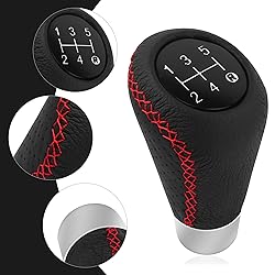 Gear Shift Knob with 4 Adaptive Parts,Leather 5