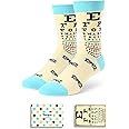 HAPPYPOP Optometry Gifts for Men - Optometrist Gifts Optician Gifts Eye Doctor Gifts Eye Chart Gifts Ophthalmologist Gifts, Optometry Socks Eye Chart Socks