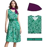 EDAUWAE Joy Costume Women Inside Disgust Costume Out 2 Cosplay Dress Halloween Yellow Green Dance Running Activewear Dress