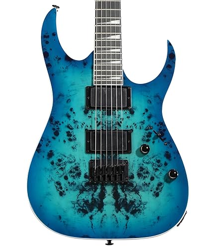 Amazon.com: Ibanez RG421QM Electric Guitar - Cerulean Blue Burst