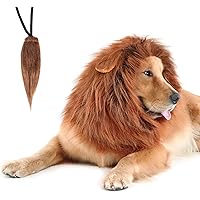 CPPSLEE Lion Mane for Dog Costumes, Dog Lion Mane, Realistic Lion Wig for Medium to Large Sized Dogs, Large Dog Halloween Cos