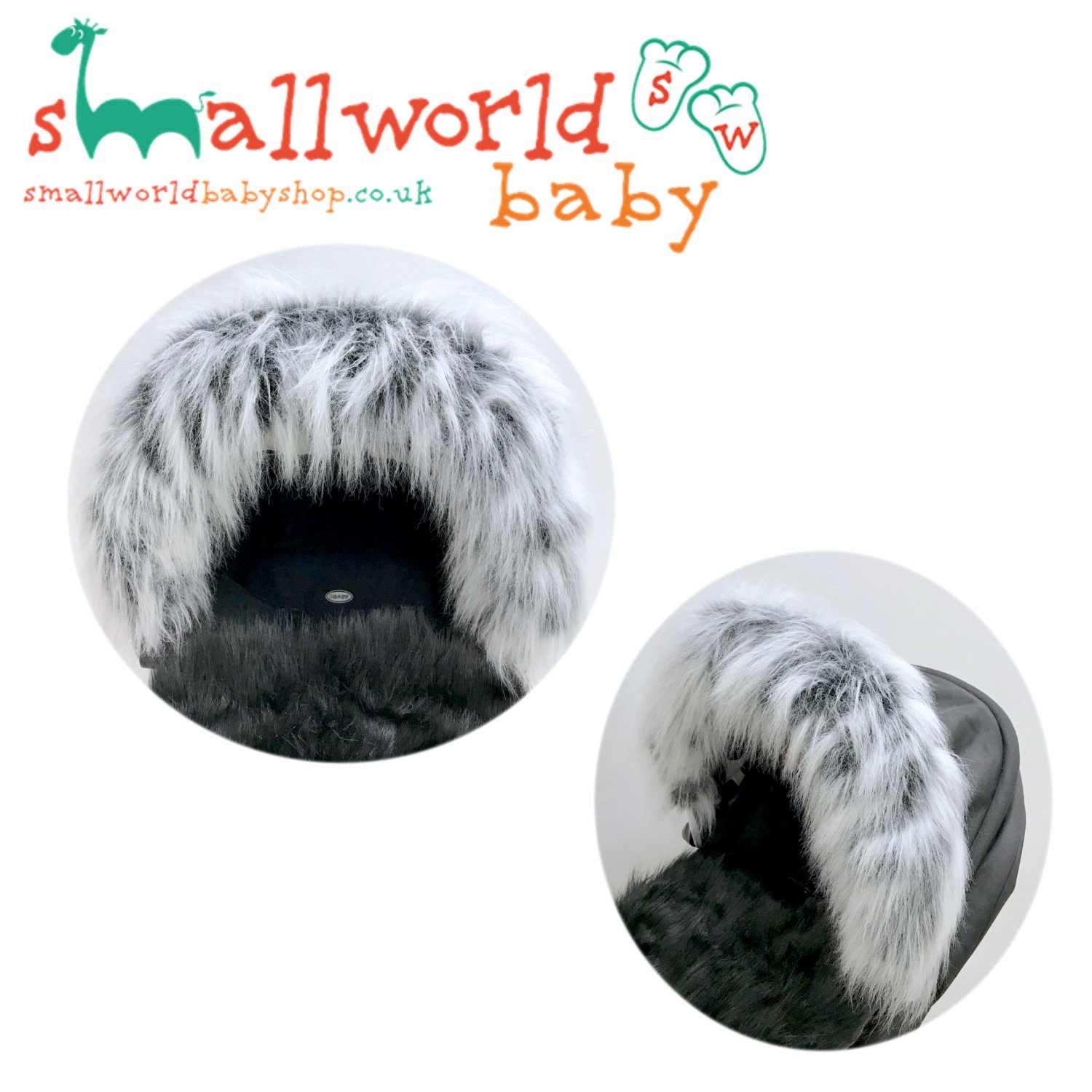 fur pram hood accessory