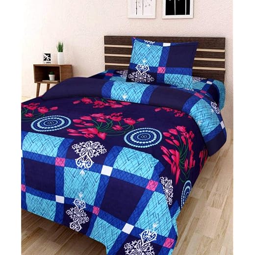 Pridhi Single Bed Sheet with One Pillow Cover