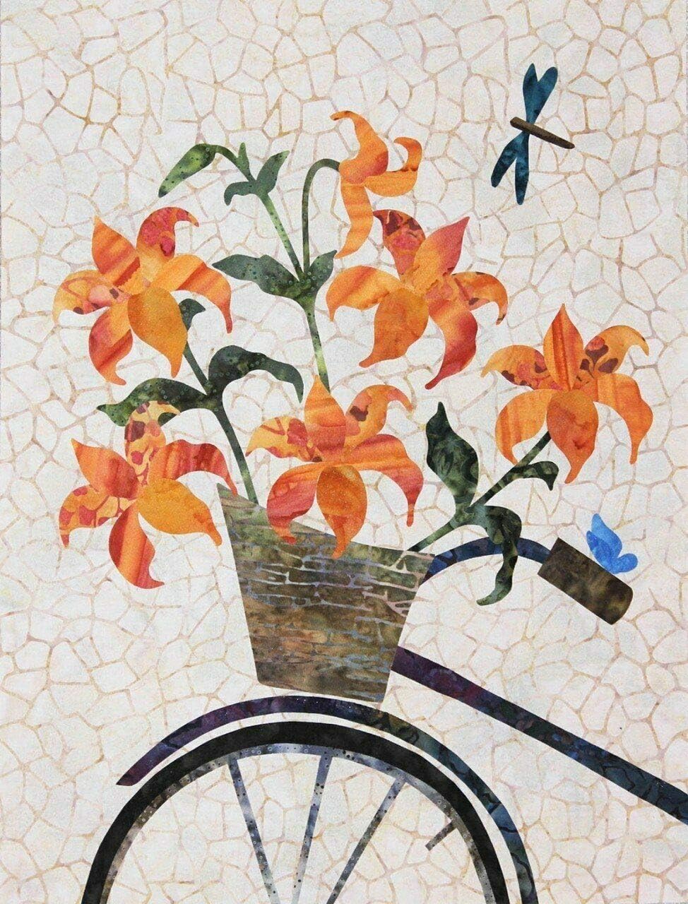 Seasonal Silhouettes Block 5 Laser Cut Fusible Applique Kit with Bgrnd, Kit