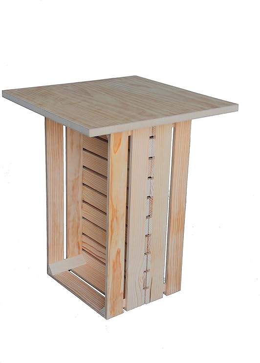 Sillas Y Mesas Peña Mesa Cajas Pino. Madera al Natural.: Amazon.es: Hogar