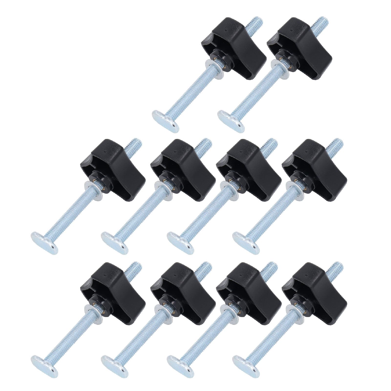 T-Track Knobs Kit, Stainless Steel M8x100mm Bolt Nut Washer Set for Woodworking Jigs Fixtures, T Slot T Track Clamping, Metalworking