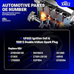 UF652 Ignition Coil &93815 Double Iridium Spark