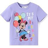 Disney Girl &amp; Boy Birthday Shirt 2-9Y, Cute Graphic Tee, Character Clothes | Disney Officially Licensed T-Shirt, Adorable Prints, Vibrant Colors, Soft Fabric, Durable Quality for Birthday Celebration