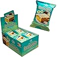 Prime Bites Protein Brownie from Alpha Prime Supplements | High Protein, Collagen Fortified Low Sugar Treat | Delicious Snack | 12 Bars per Box (Glazed Cinnamon Roll)