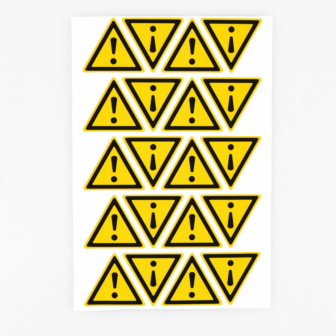 100pcs 25mm Exclamation Mark Warning Sticker Danger Caution Security Stickers Safety Signs