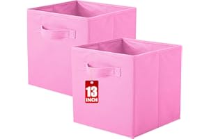 ShellKingdom Storage Bins, Foldable Fabric Storage Cubes And Cloth Storage Organizer Drawer For Closet And Toys Storage, 13 X