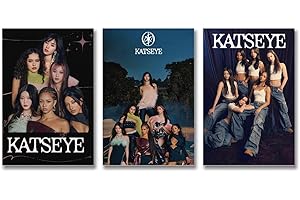 A Set Of 3 Katseye Girl Group Poster for Room Aesthetic Canvas Wall Art Bedroom Decor 08x12inch(20x30cm)-3pcs