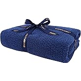 Everplush Diamond Collection Extra Large Bath Sheet Towel – 1 Pieces, Super Soft & Highly Absorbent, Quick-Drying & Extra Large. Perfect for Bathroom, Pool, Swimming Use (Navy, 35" x 66" 1PK)