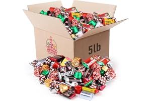 Chocolate Mix Individually Wrapped Sweets for gifting to your loved ones - 5lb Candy Bulk Assorted Pack Hershey’s Bars and Nuggets, Kisses Chocolate, Make your memorable moments with Kandy Korner
