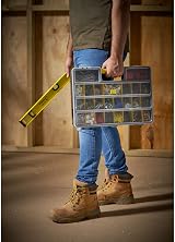 STANLEY 199 Storage Organiser 1-92-762 Clear Lid Tool Box Compartment Box view 6