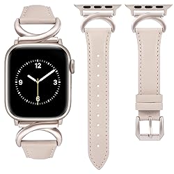 Minyee Leather Band Compatible with Apple Watch