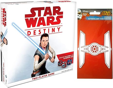 Amazon Team Star Wars バトルボックス 2人用カード サイコロゲーム デスティニーシリーズ タイファイターカー ノートパソコン用デカール 楽しいパックセット カードゲーム トランプ おもちゃ