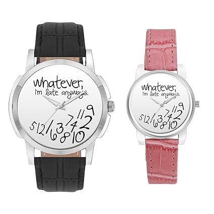 Gifts for Couple, Multicolor Dial Wrist Watch for Men and Women